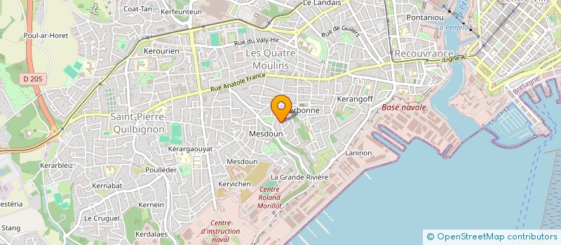 localisation de l'entreprise MADAME DOMINIQUE BURAUD à BREST