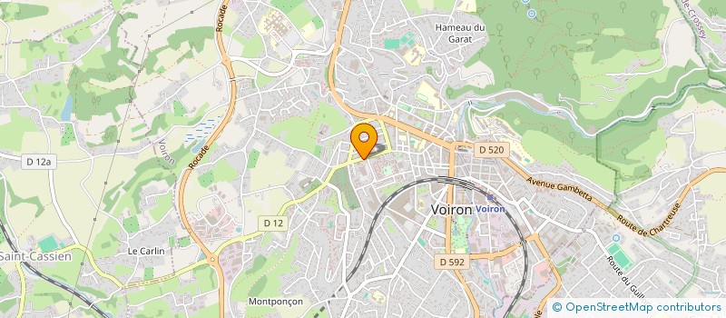 localisation de l'entreprise MADAME DOMINIQUE BURRIAT à VOIRON