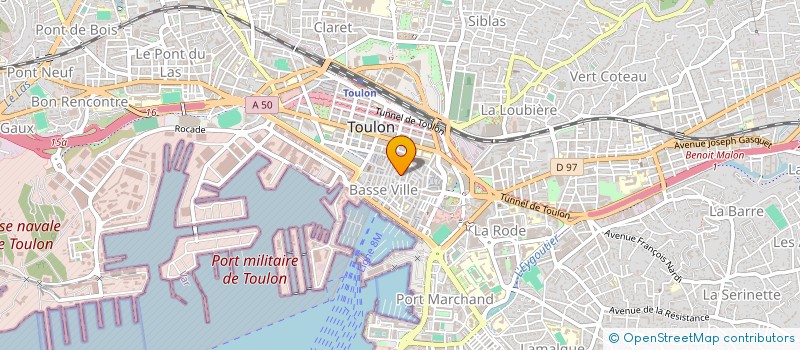 localisation de l'entreprise MADAME DOMINIQUE CADORET  TOULON