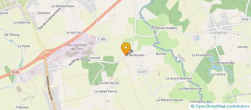 localisation de l'entreprise MADAME DOMINIQUE CAILLOT  GUER