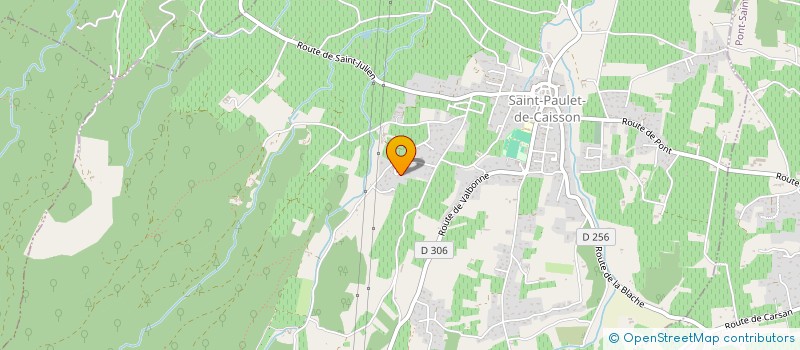 localisation de l'entreprise MADAME DOMINIQUE CALANDRE  SAINT-PAULET-DE-CAISSON