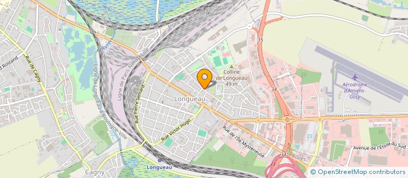 localisation de l'entreprise MADAME DOMINIQUE CANDELLIER  LONGUEAU