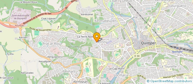 localisation de l'entreprise MADAME DOMINIQUE CARNOT à QUIMPER