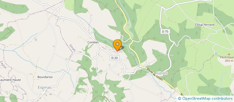 localisation de l'entreprise MADAME DOMINIQUE CASALTA  GINALS