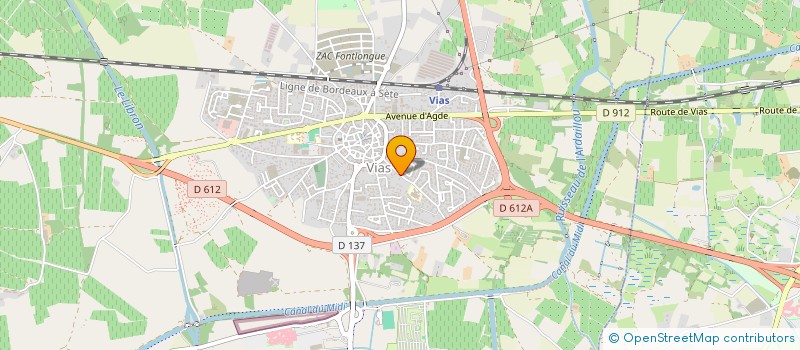 localisation de l'entreprise MADAME DOMINIQUE CASTAN  VIAS