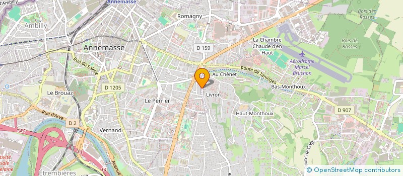 localisation de l'entreprise MADAME DOMINIQUE CERUTTI  ANNEMASSE