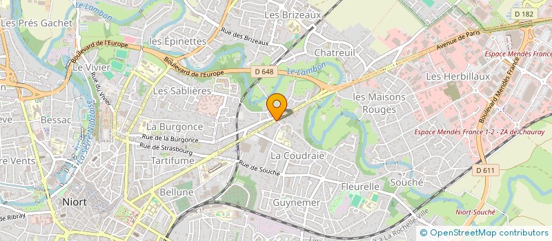 localisation de l'entreprise MADAME DOMINIQUE CHALON à NIORT