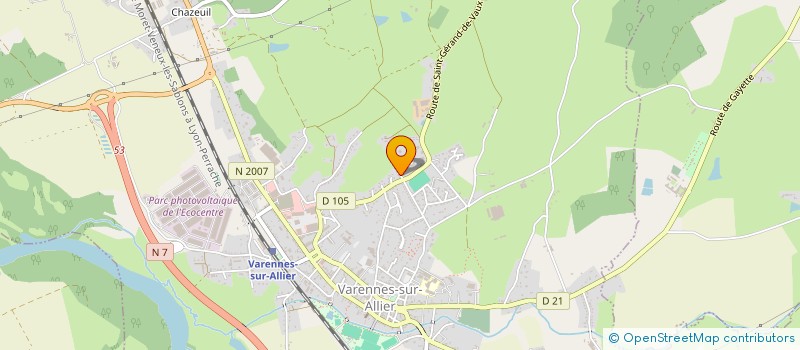 localisation de l'entreprise MADAME DOMINIQUE CHALUMEAU à VARENNES-SUR-ALLIER