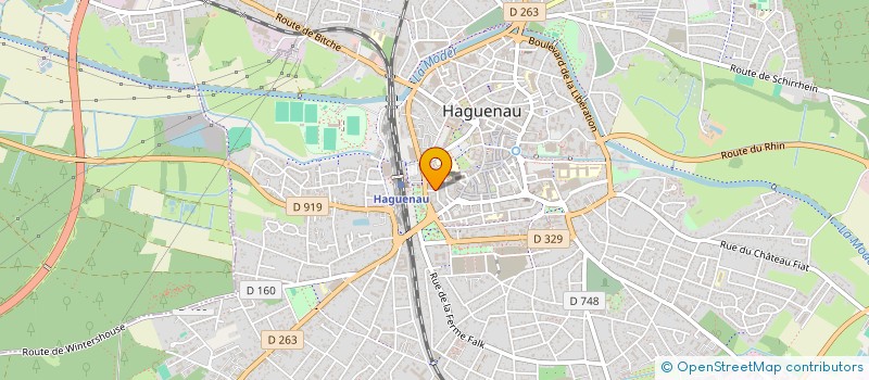 localisation de l'entreprise MADAME DOMINIQUE CHARLIER  HAGUENAU