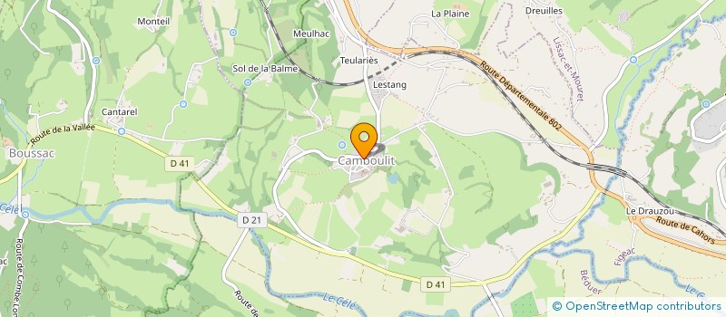 localisation de l'entreprise MADAME DOMINIQUE CHARLIER  CAMBOULIT