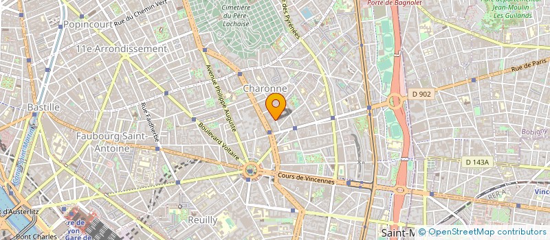 localisation de l'entreprise MADAME DOMINIQUE CHARMET  PARIS