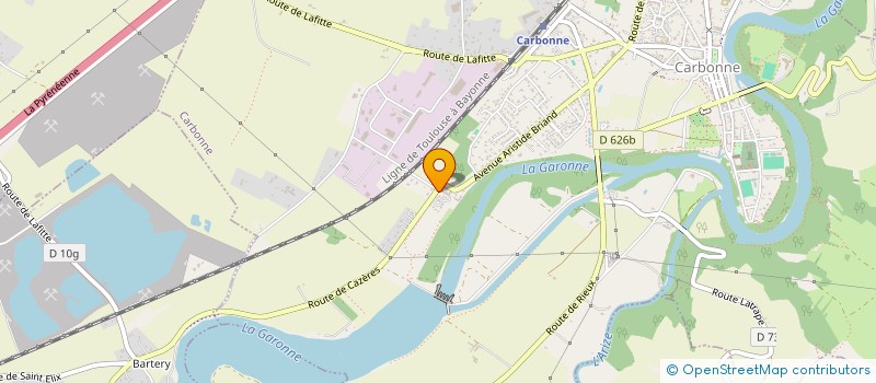 localisation de l'entreprise MADAME DOMINIQUE CHARRAS  CARBONNE