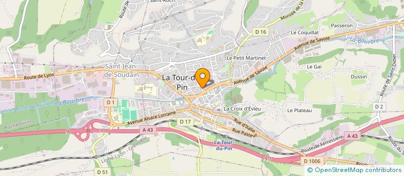 localisation de l'entreprise MADAME DOMINIQUE CHARRETON  LA TOUR-DU-PIN