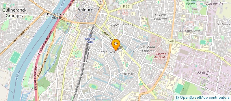 localisation de l'entreprise MADAME DOMINIQUE CHEBANCE  VALENCE