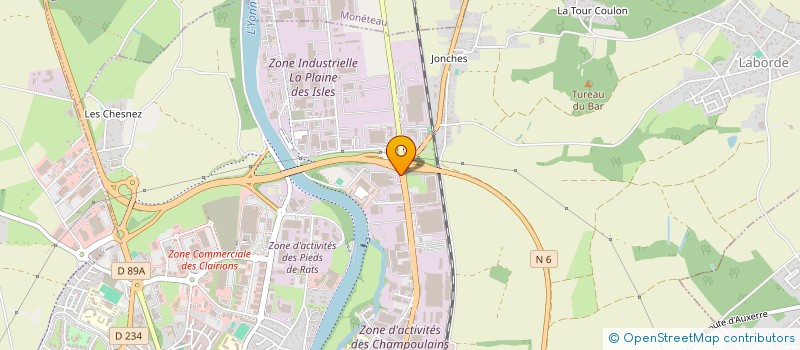localisation de l'entreprise MADAME DOMINIQUE CHEMINOT à AUXERRE
