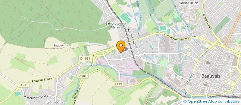 localisation de l'entreprise MADAME DOMINIQUE CHERET  BEAUVAIS