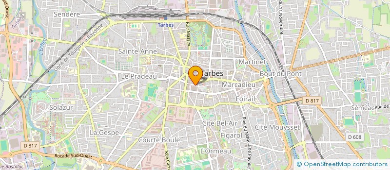 localisation de l'entreprise MADAME DOMINIQUE CHEVALLIER  TARBES