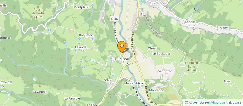localisation de l'entreprise MADAME DOMINIQUE CHRISTOPHLE à CONQUES-EN-ROUERGUE