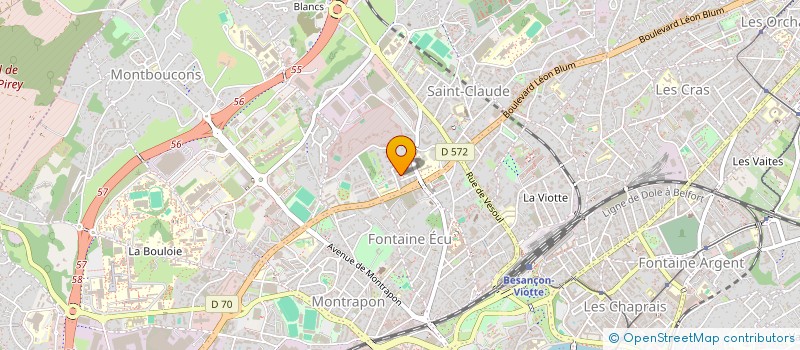 localisation de l'entreprise MADAME DOMINIQUE CIGLIA  BESANCON