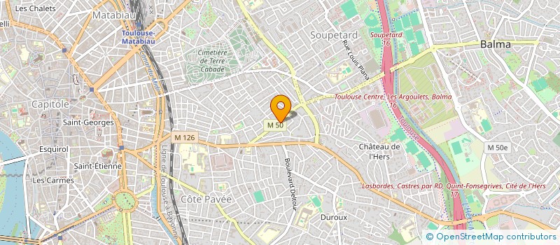localisation de l'entreprise MADAME DOMINIQUE CLARIA à TOULOUSE
