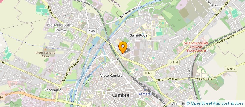 localisation de l'entreprise MADAME DOMINIQUE CLYNCKE  CAMBRAI