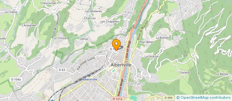 localisation de l'entreprise MADAME DOMINIQUE COLETTI à ALBERTVILLE