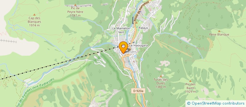 localisation de l'entreprise MADAME DOMINIQUE COLLET  CAUTERETS