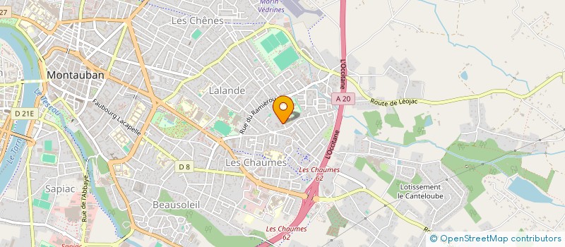 localisation de l'entreprise MADAME DOMINIQUE COMETTO  MONTAUBAN