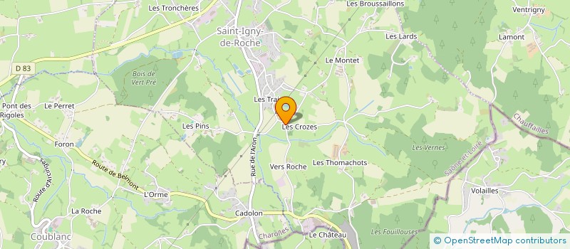 localisation de l'entreprise MADAME DOMINIQUE COMTE  SAINT-IGNY-DE-ROCHE