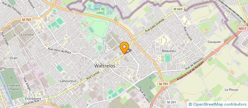 localisation de l'entreprise MADAME DOMINIQUE COPIN  WATTRELOS