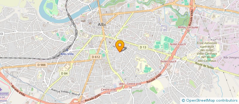 localisation de l'entreprise MADAME DOMINIQUE COSTE à ALBI