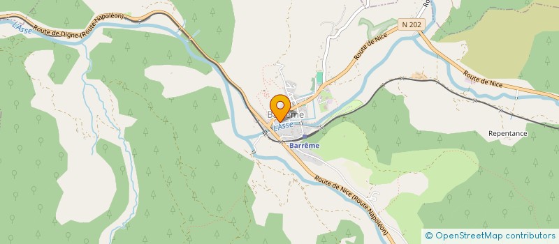 localisation de l'entreprise MADAME DOMINIQUE COURTIAL  BARREME