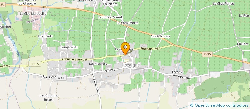 localisation de l'entreprise MADAME DOMINIQUE COUTANT  RESTIGNE