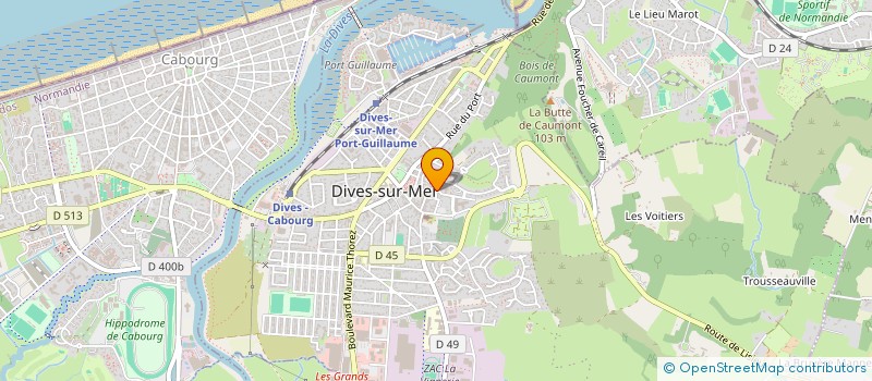 localisation de l'entreprise MADAME DOMINIQUE CREMER  DIVES-SUR-MER