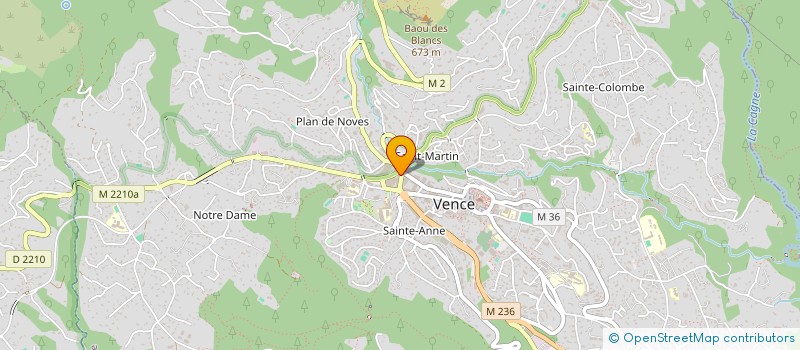 localisation de l'entreprise MADAME DOMINIQUE D'ANDRE  VENCE