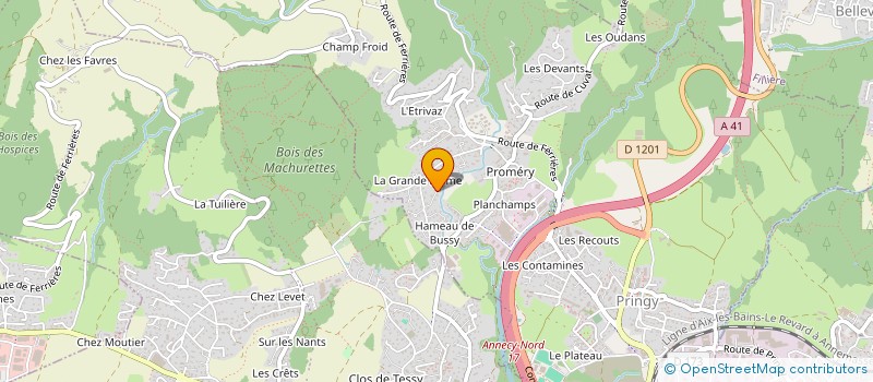 localisation de l'entreprise MADAME DOMINIQUE D ONORIO DI-MEO à ANNECY