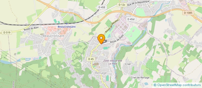 localisation de l'entreprise MADAME DOMINIQUE DA FONTE CHAVES  RENAGE