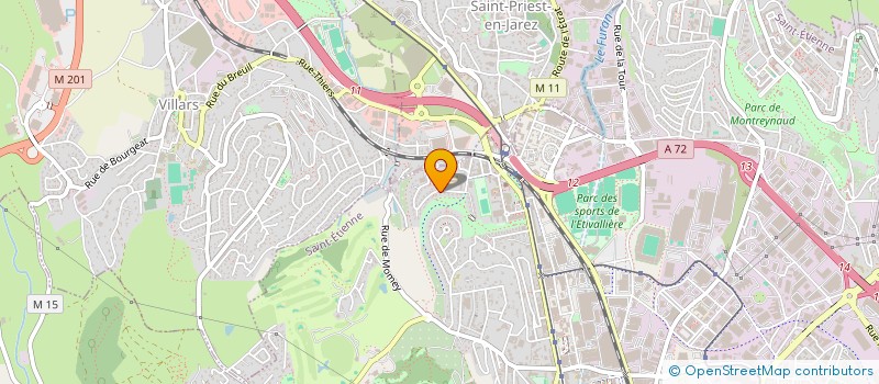 localisation de l'entreprise MADAME DOMINIQUE DANTON  SAINT-ETIENNE