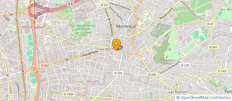 localisation de l'entreprise MADAME DOMINIQUE DAVIAULT à MONTREUIL
