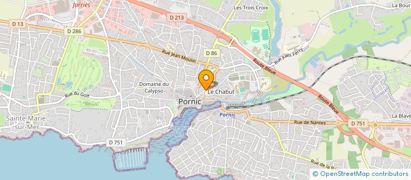 localisation de l'entreprise MADAME DOMINIQUE DAVID  PORNIC