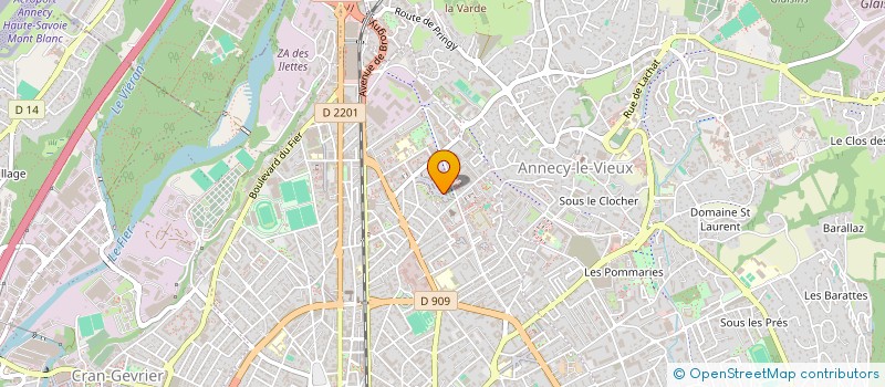 localisation de l'entreprise MADAME DOMINIQUE DEBBANE à ANNECY