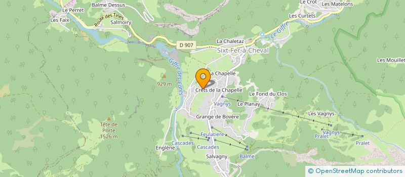 localisation de l'entreprise MADAME DOMINIQUE DEFFAYET  SIXT-FER-A-CHEVAL