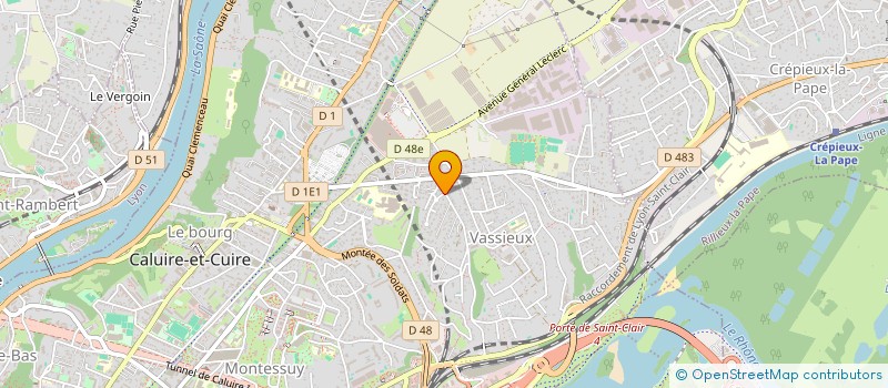 localisation de l'entreprise MADAME DOMINIQUE DEGUT  CALUIRE-ET-CUIRE