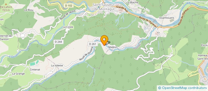 localisation de l'entreprise MADAME DOMINIQUE DEJOURS  SAINT-SAUVEUR-DE-MONTAGUT