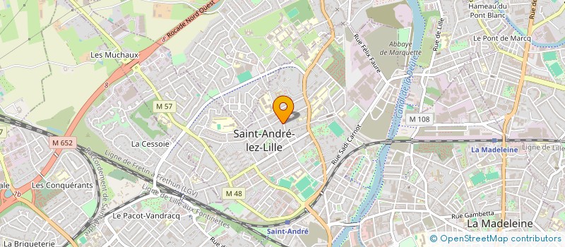 localisation de l'entreprise MADAME DOMINIQUE DELBARRE  SAINT-ANDRE-LEZ-LILLE