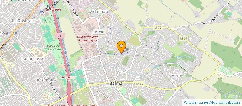 localisation de l'entreprise MADAME DOMINIQUE DELON  BALMA