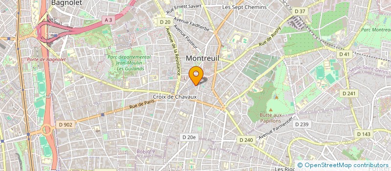 localisation de l'entreprise MADAME DOMINIQUE DELOR à MONTREUIL