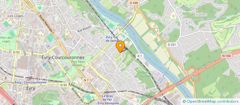 localisation de l'entreprise MADAME DOMINIQUE DEMONT  EVRY-COURCOURONNES