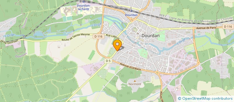 localisation de l'entreprise MADAME DOMINIQUE DEPARIS à DOURDAN