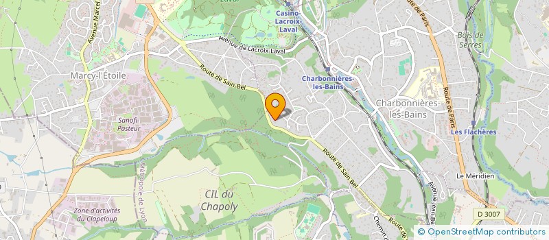 localisation de l'entreprise MADAME DOMINIQUE DERESSE  CHARBONNIERES-LES-BAINS